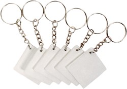Little Birdie Keychain with Canvas Panel 3.8 cm 6 pieces