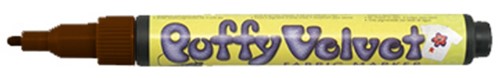 Marvy Uchida Puffy Velvet Textielstift Bruin