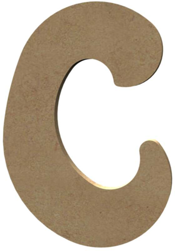 Gomille MDF Letter C 15 cm