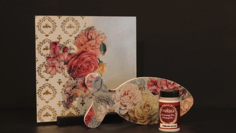 Cadence rijstpapier decoupage op hout en MDF