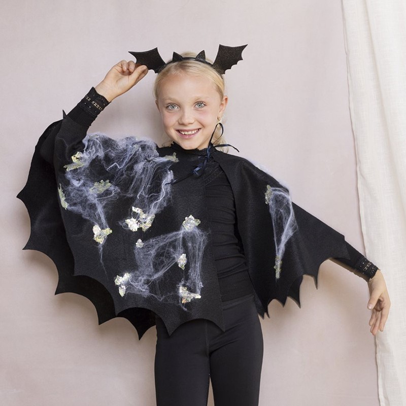 Cool vleermuiskostuum voor Halloween