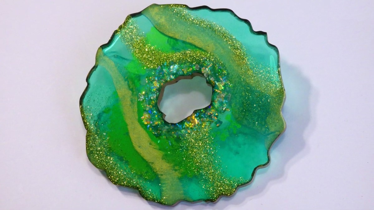 Geode maken met Super Glass Resin en Mica poeder
