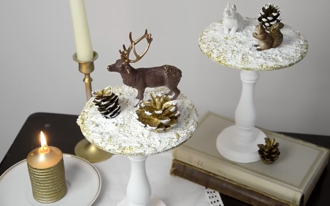 Kerst tafeldecoratie maken met MDF, hout en winterse details