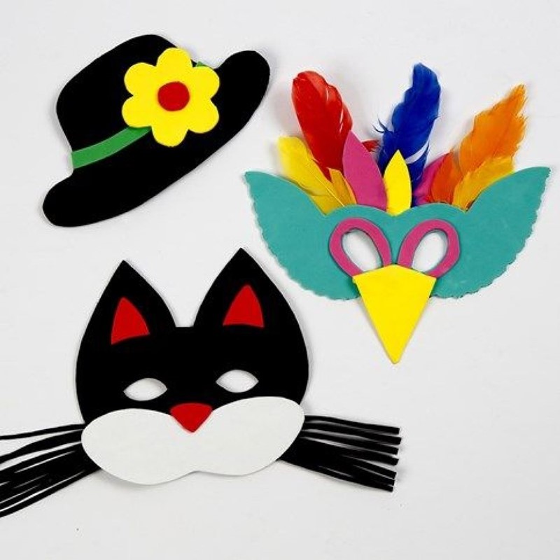 EVA-foam maskers voor Carnaval en andere deco