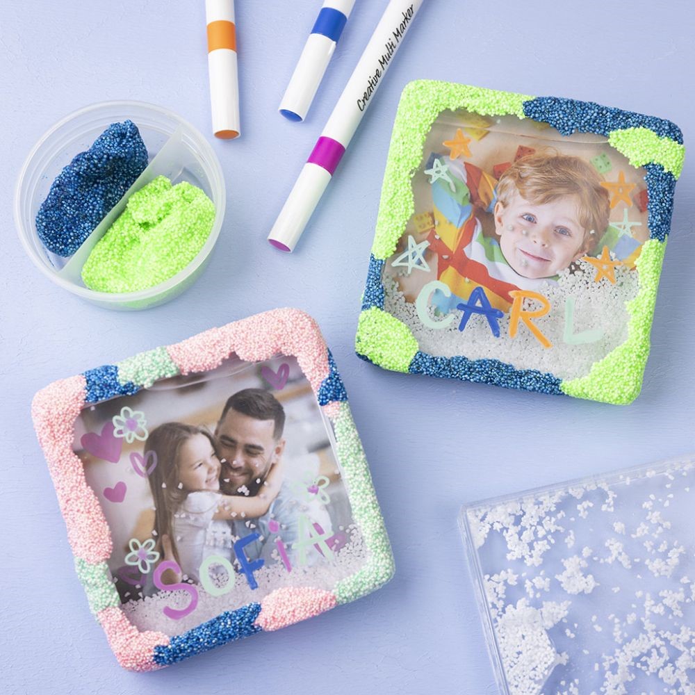 Schudframes met Foam Clay