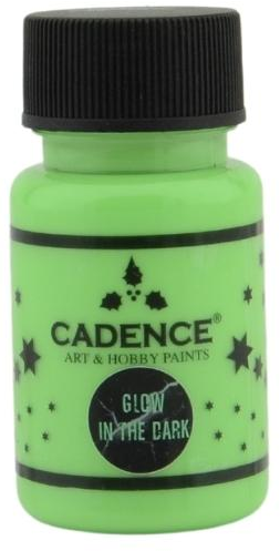 Cadence Glow in the Dark Verf 50 ml Groen