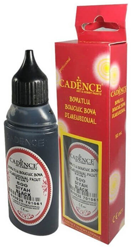 Cadence Dimensional Verf Opaque 50 ml Zwart