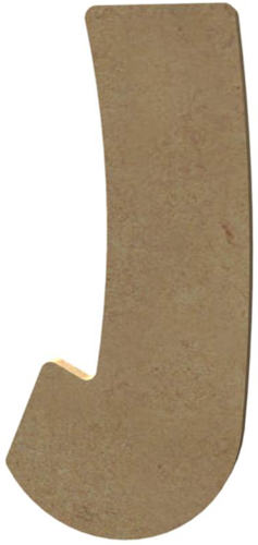Gomille MDF Letter J 15 cm
