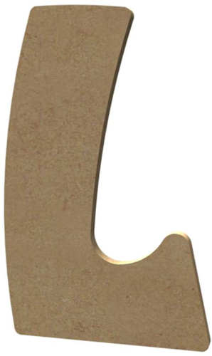 Gomille MDF Letter L 15 cm