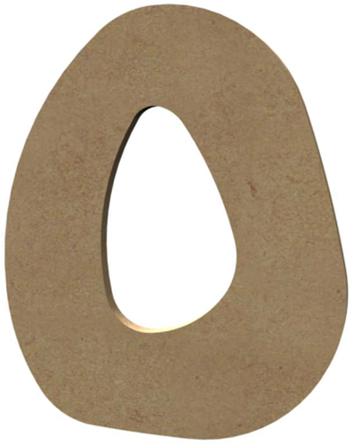 Gomille MDF Letter O 15 cm