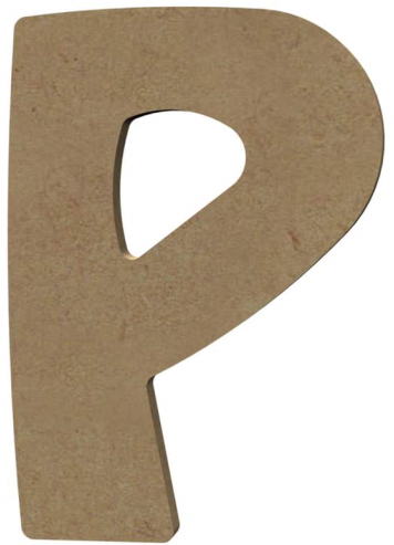 Gomille MDF Letter P 15 cm