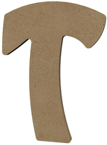Gomille MDF Letter T 15 cm