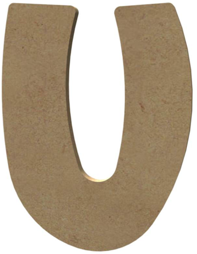Gomille MDF Letter U 15 cm