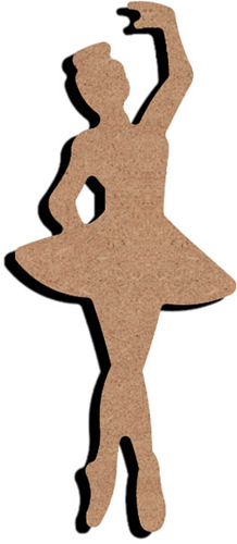 MDF Figuur Danseres 15 cm