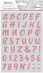 Aladine Bullet Journal Stencil A5 Alfabet