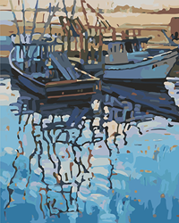 Artventura Schilderen op Nummer Vissers Werf 40x50 cm