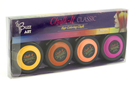 Chalk It Neon 4 kleuren krijt om je haar te kleuren