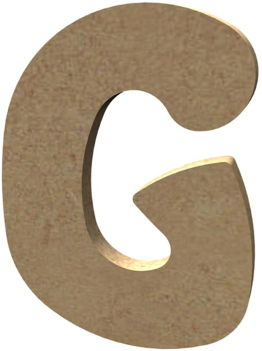 Gomille MDF Letter G 8 cm
