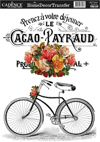 Cadence Home Deco Transfer HDT-004 25x35 cm Fiets