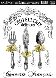 Cadence Home Deco Transfer HDT-014 25x35 cm Couverts