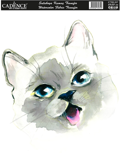 Cadence Textiel Transfer Aquarel KTSB-007 25x35 cm Kat