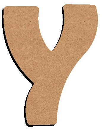 Gomille MDF Letter Y 8 cm