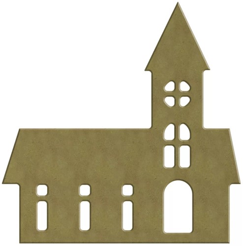 Gomille MDF Figuur 17x17 cm Scandinavische Kerk