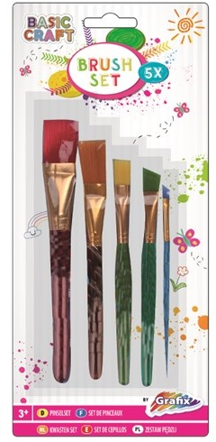 Basic Craft Penselen Set 5 stuks