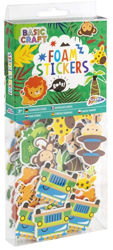 Basic Craft Foam Stickers Jungle Dieren