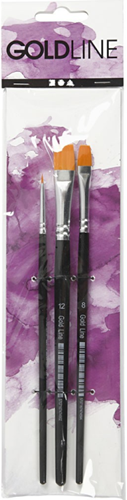 CC Gold Line Acryl Penselen Plat Set 3 stuks-2