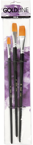 CC Gold Line Acryl Big Size Penselen Plat Set Middel 3 stuks-2