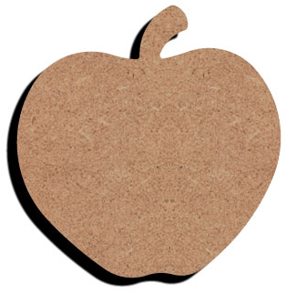 MDF Figuur Appel 10 cm