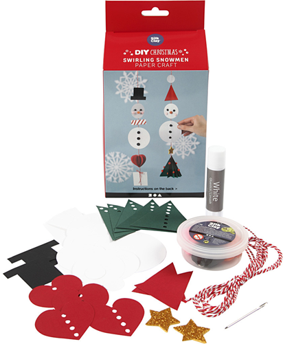 CC Dansende Sneeuwpoppen Set Papier
