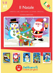 Sabbiarelli  Zandschilderen Album Kerstmis 15x20 cm 5 stuks