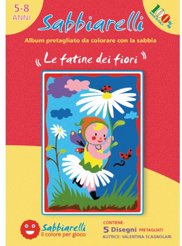 Sabbiarelli Sand Painting Album Fairies 15x20 cm 5 pieces