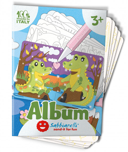 Sabbiarelli Zandschilderen Album Baby Dieren 15x20 cm