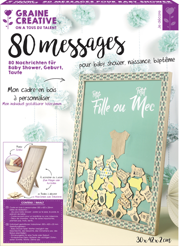 GC Houten Lijst met Rompers 30x42x2 cm