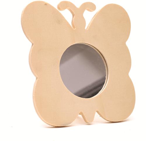 GC Houten Spiegel Vlinder 15,5x15 cm