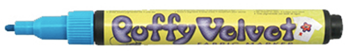 Marvy Uchida Puffy Velvet Textielstift Lichtblauw