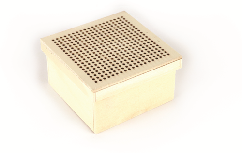 GC Houten Borduur Doos 9x9x5 cm