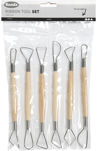 CC Ribbon Tool Set, round edges, L: 20 cm, 6 pc/ 1 pack-2