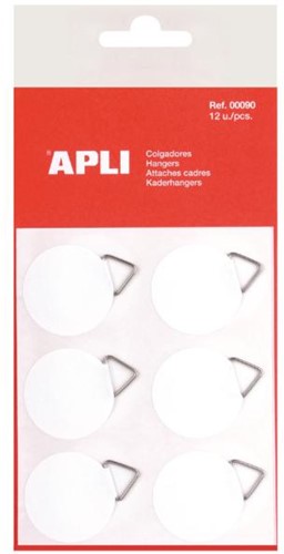 Apli Schilderijhangers Wit 12 stuk