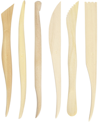 CC Houten Modelleer Gereedschapset 6 stuks