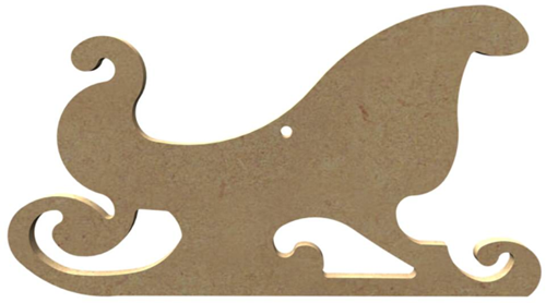 Gomille MDF Figuur Slee 15 cm