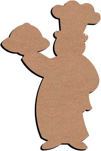 MDF Figuur Kok 58 cm