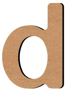 Gomille MDF Letter D 5 cm