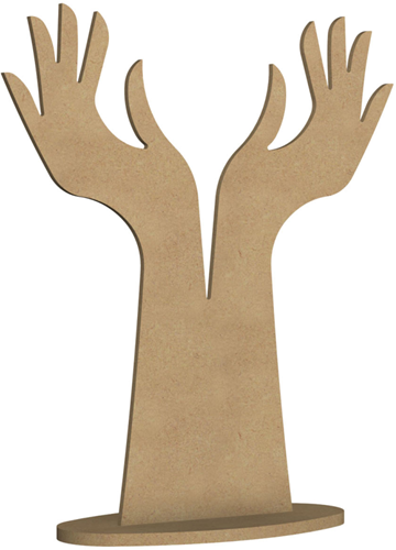 MDF Figuur Sieradenhouder Handen 58 cm