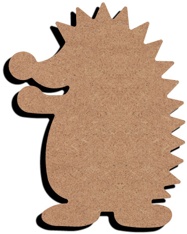 MDF Figuur Grappige Egel 15 cm