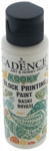 Cadence Kooky Block Printing Paint 70 ml White