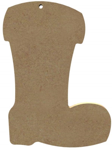 Gomille MDF Figuur Kerstlaars 15 cm